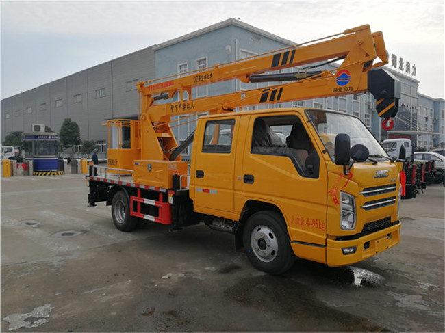 國六江鈴藍牌13米高空作業車-潤力高空作業車
