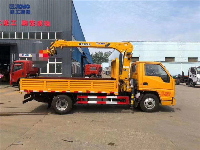 江鈴順達單排2噸隨車吊/國六藍牌徐工隨車吊